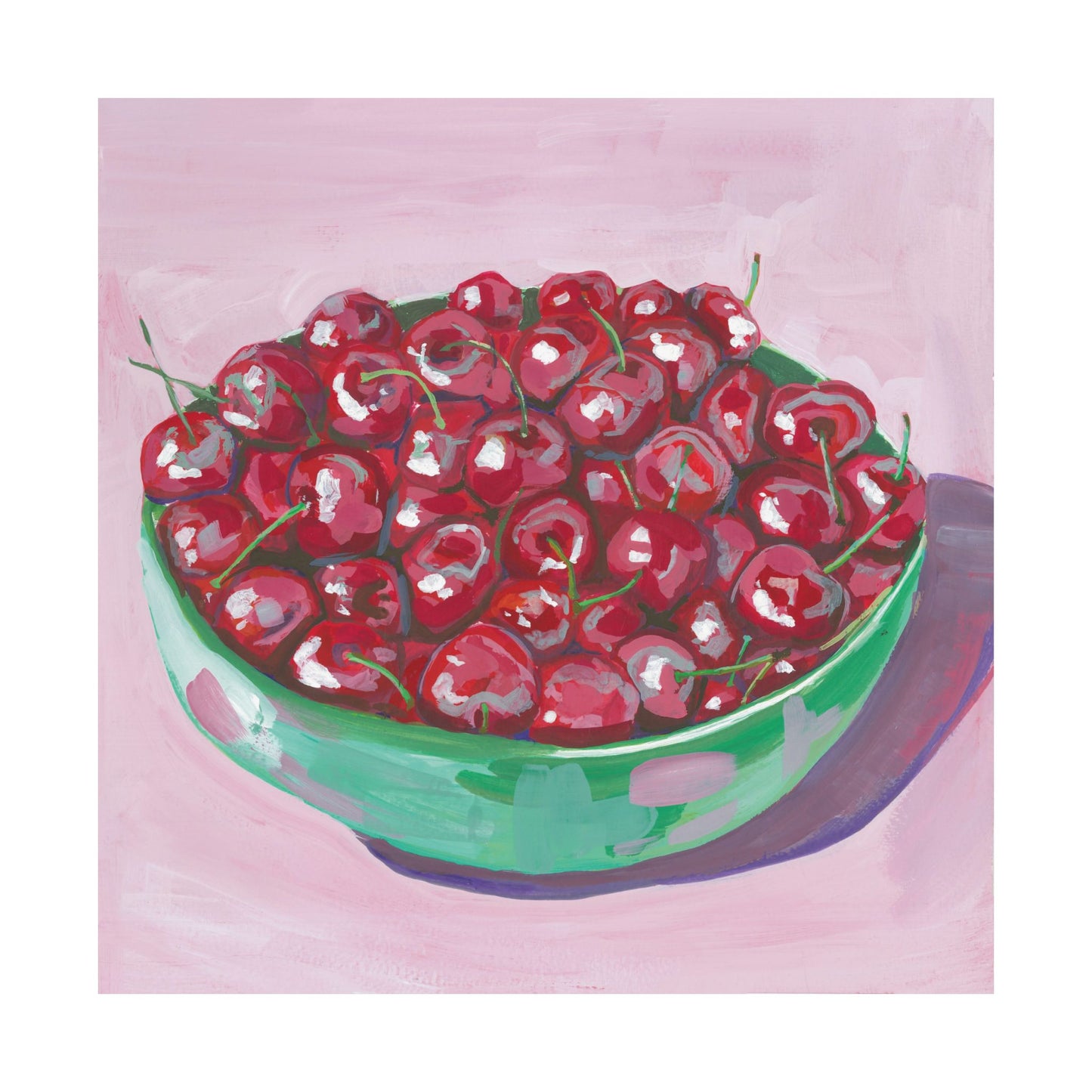 Cherry Pink Gouache Poster