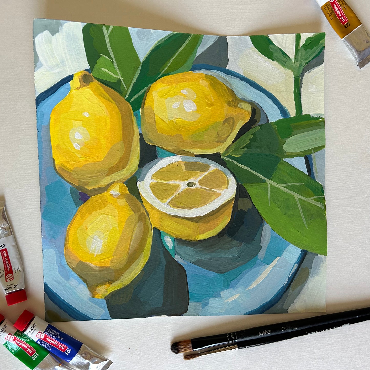 Lemons on a Plate